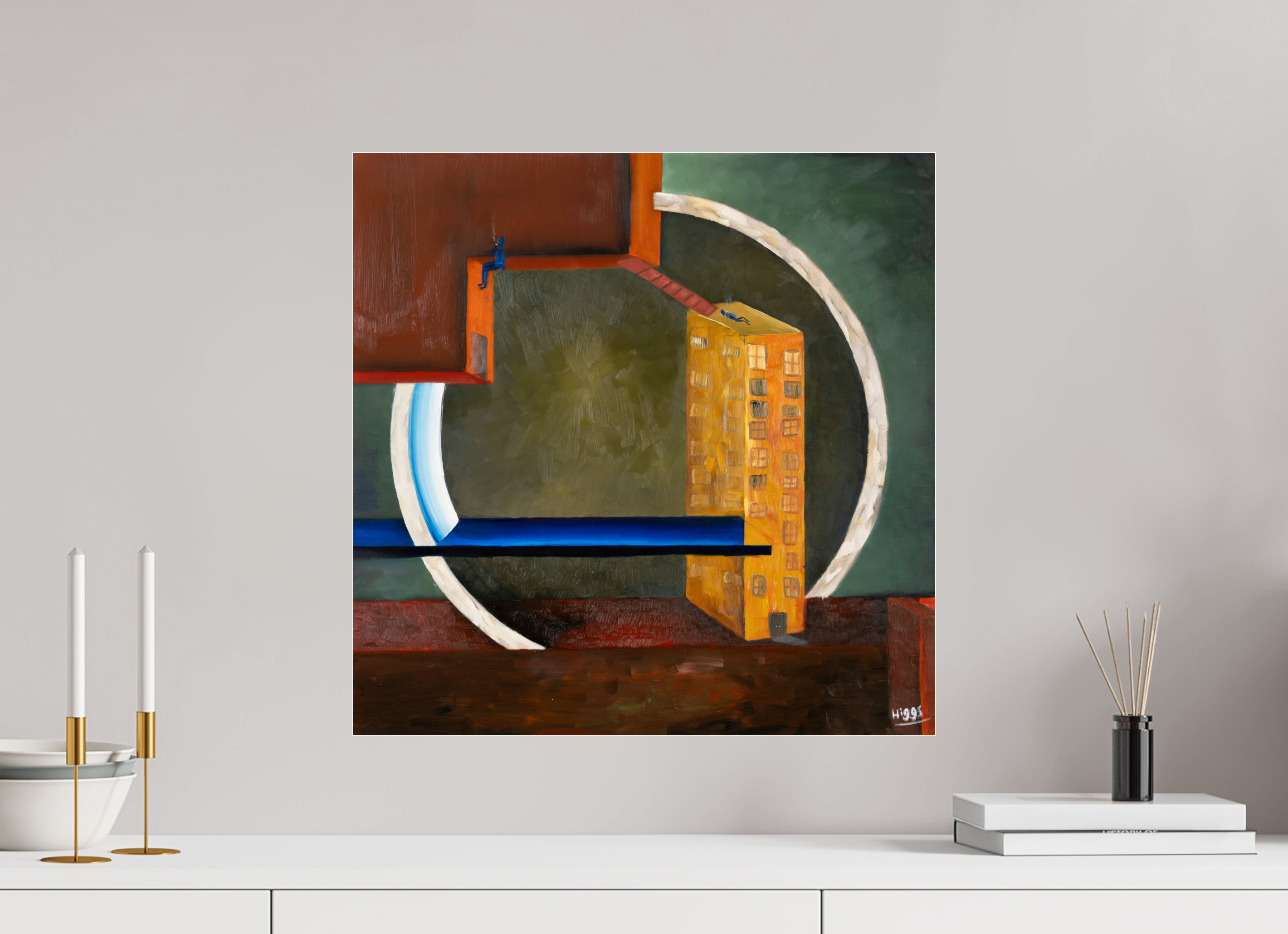 20 x 20″, Photo Print Under Acrylic Glass The Lovers Way Station