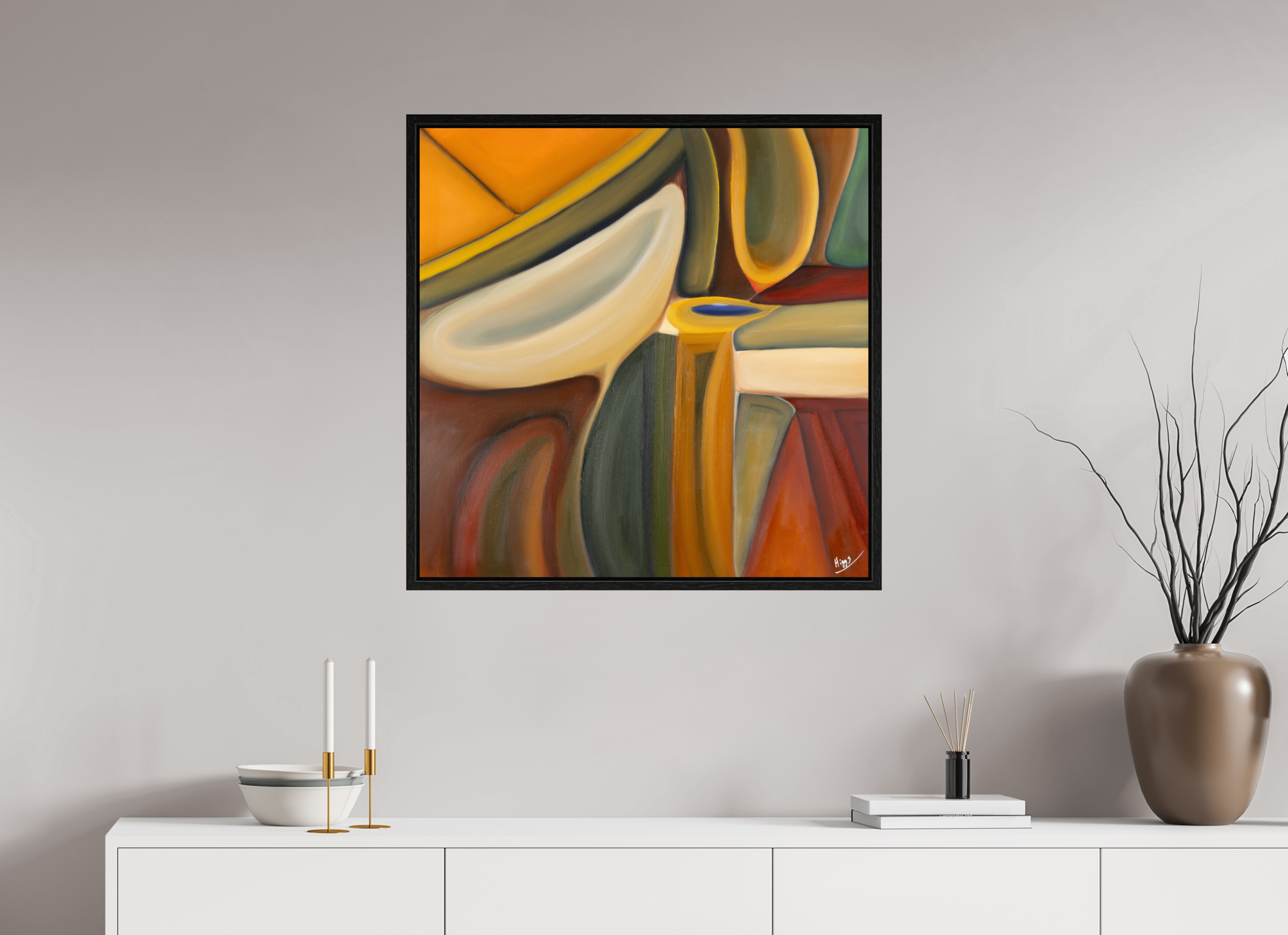 30 x 30″, Floater Frame Dvořák Symphony number 10 in LSD Minor