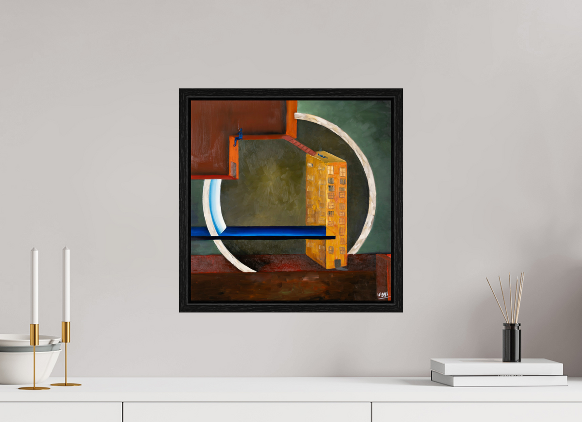 15 x 15″, Floater Frame The Lovers Way Station
