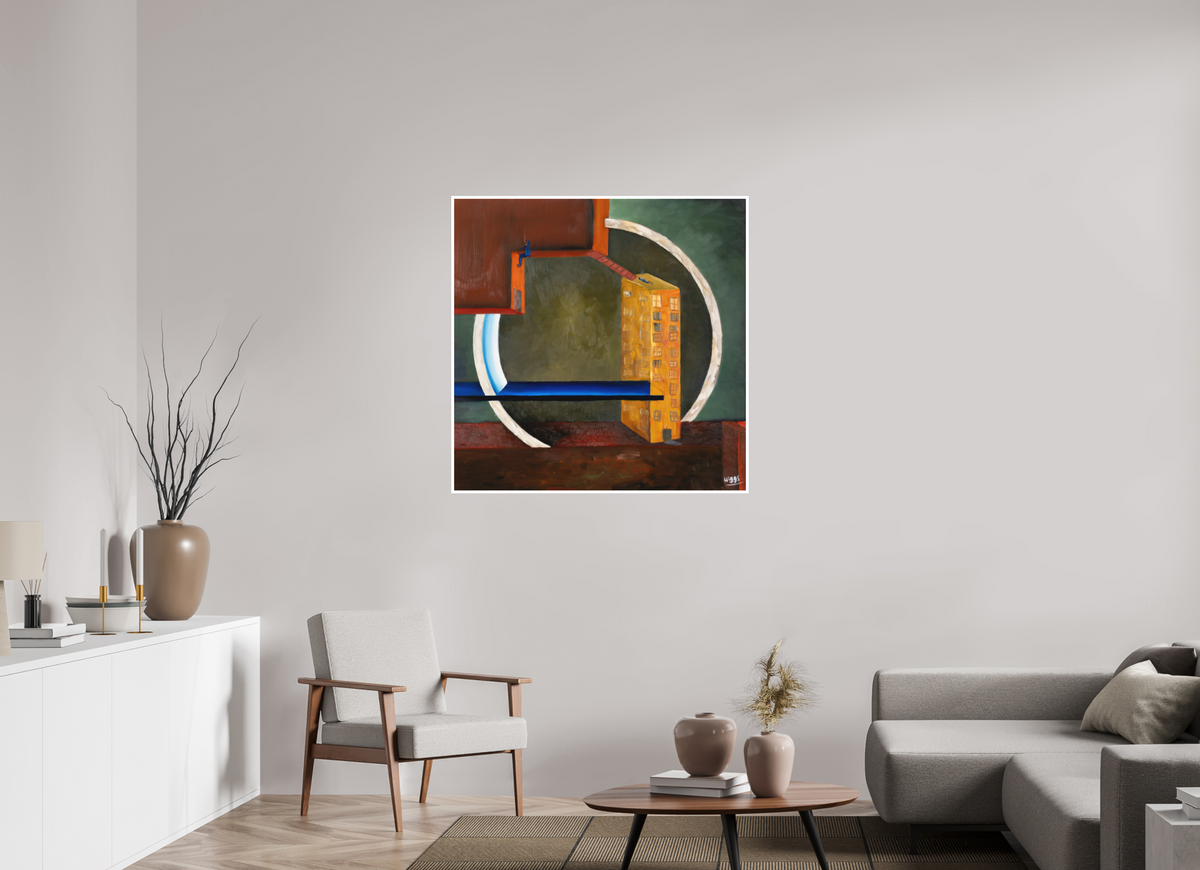 40 x 40″, Print option 1 The Lovers Way Station