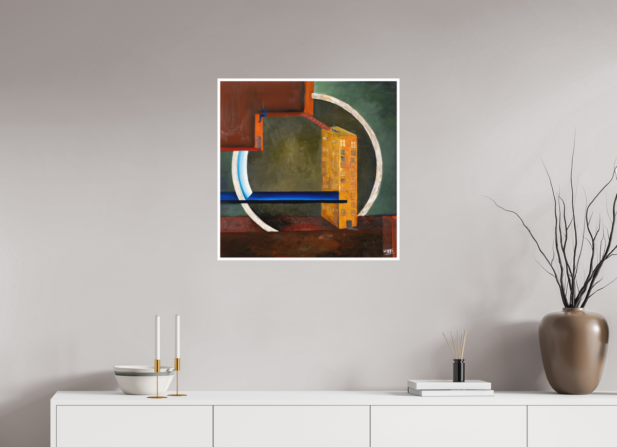 25 x 25″, Print option 1 The Lovers Way Station