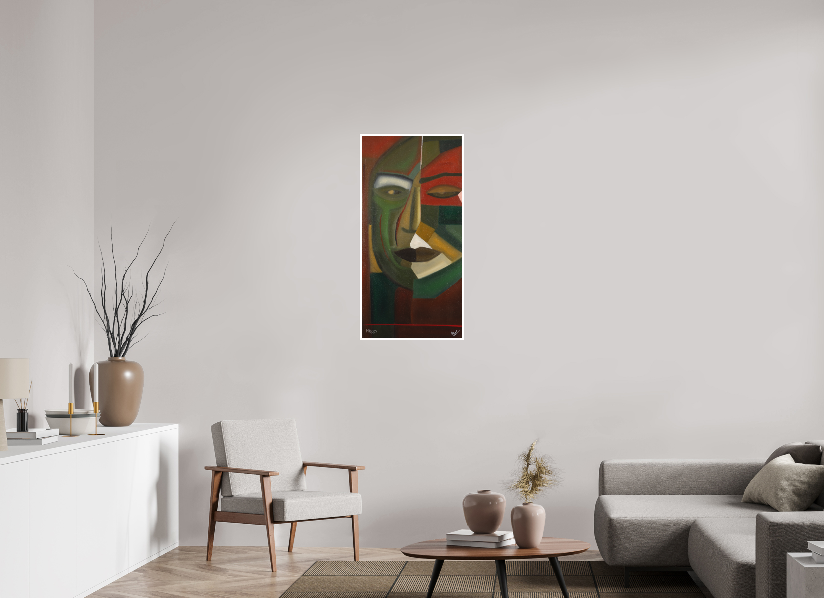 20 x 40.3″, Print option 1 King Fu Kenny's Big Face Buddha