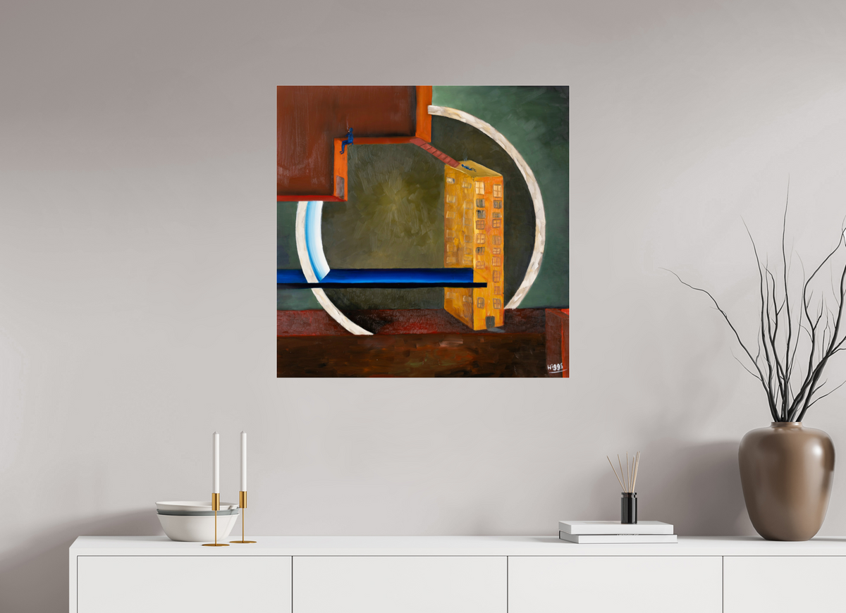 30 x 30″, Photo Print Under Acrylic Glass The Lovers Way Station