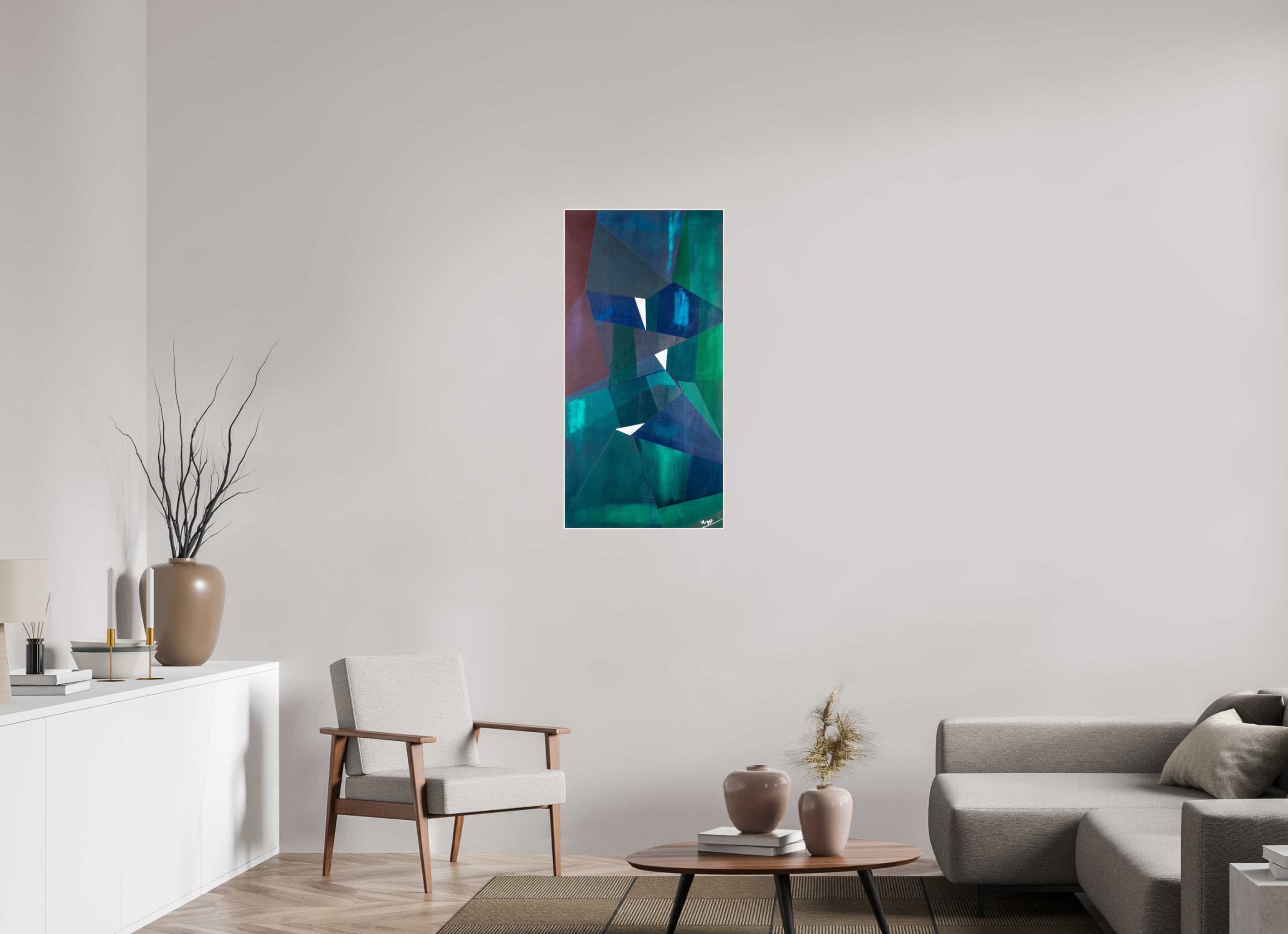 20 x 40.2″, wood Artbox Island Nights
