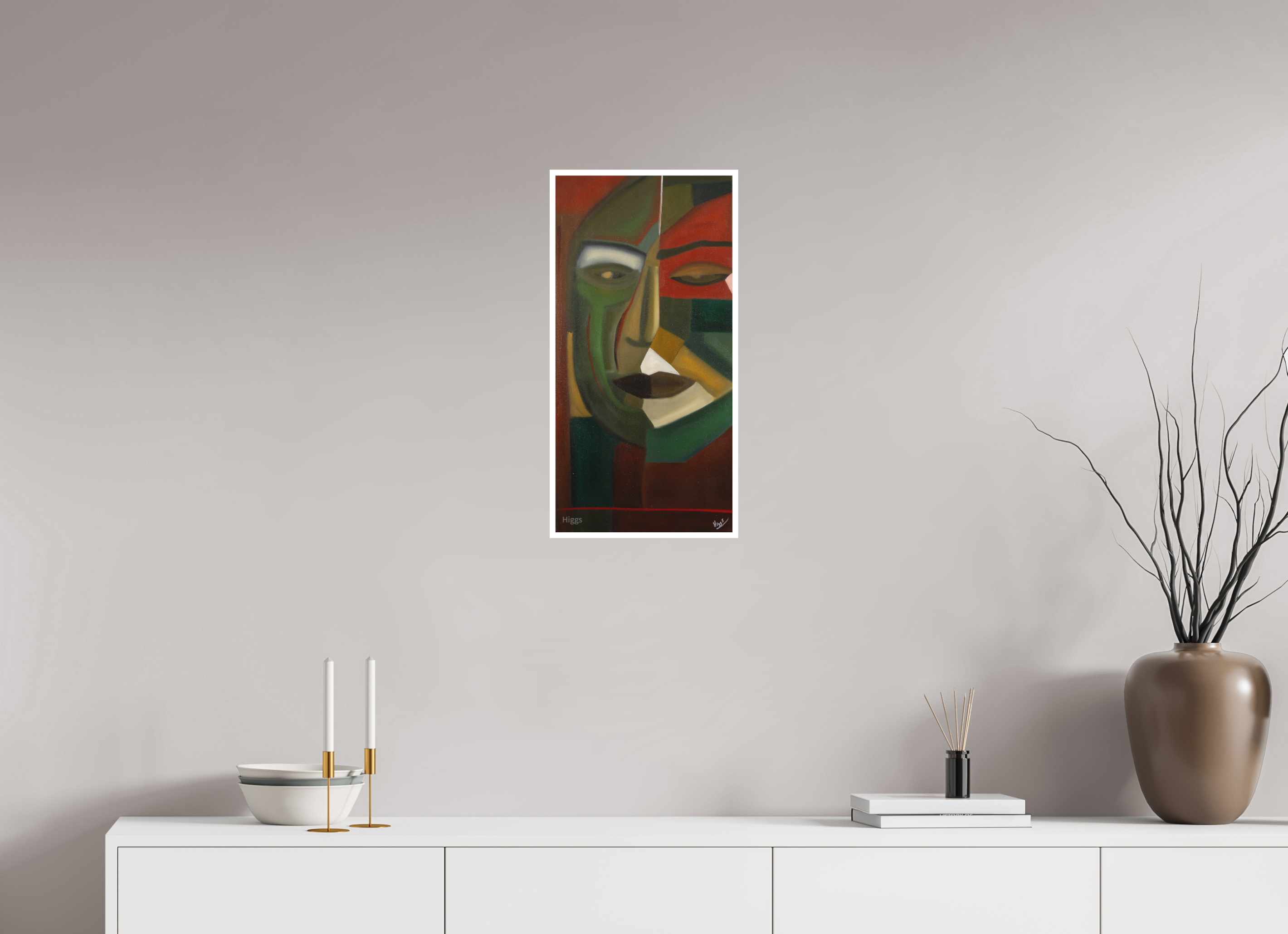 12 x 24.2″, Print option 1 King Fu Kenny's Big Face Buddha