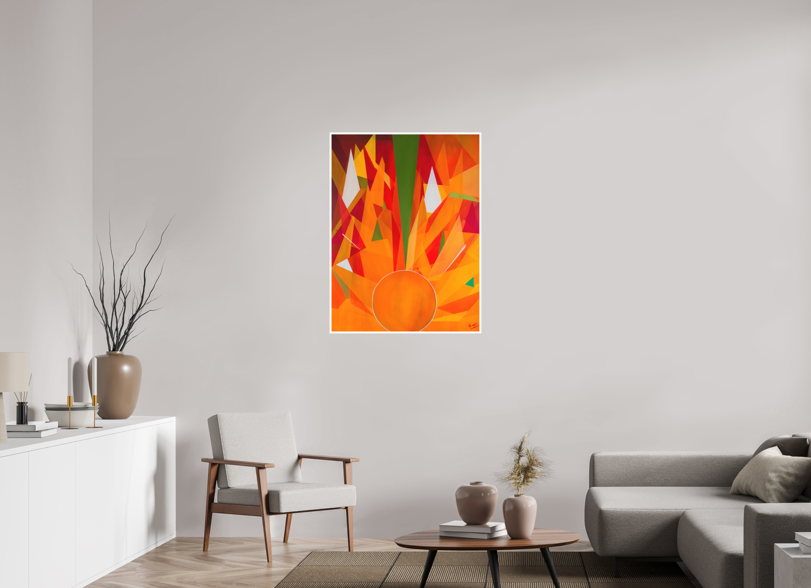 30 x 40″, Print option 1 Sols Paned Mosaic
