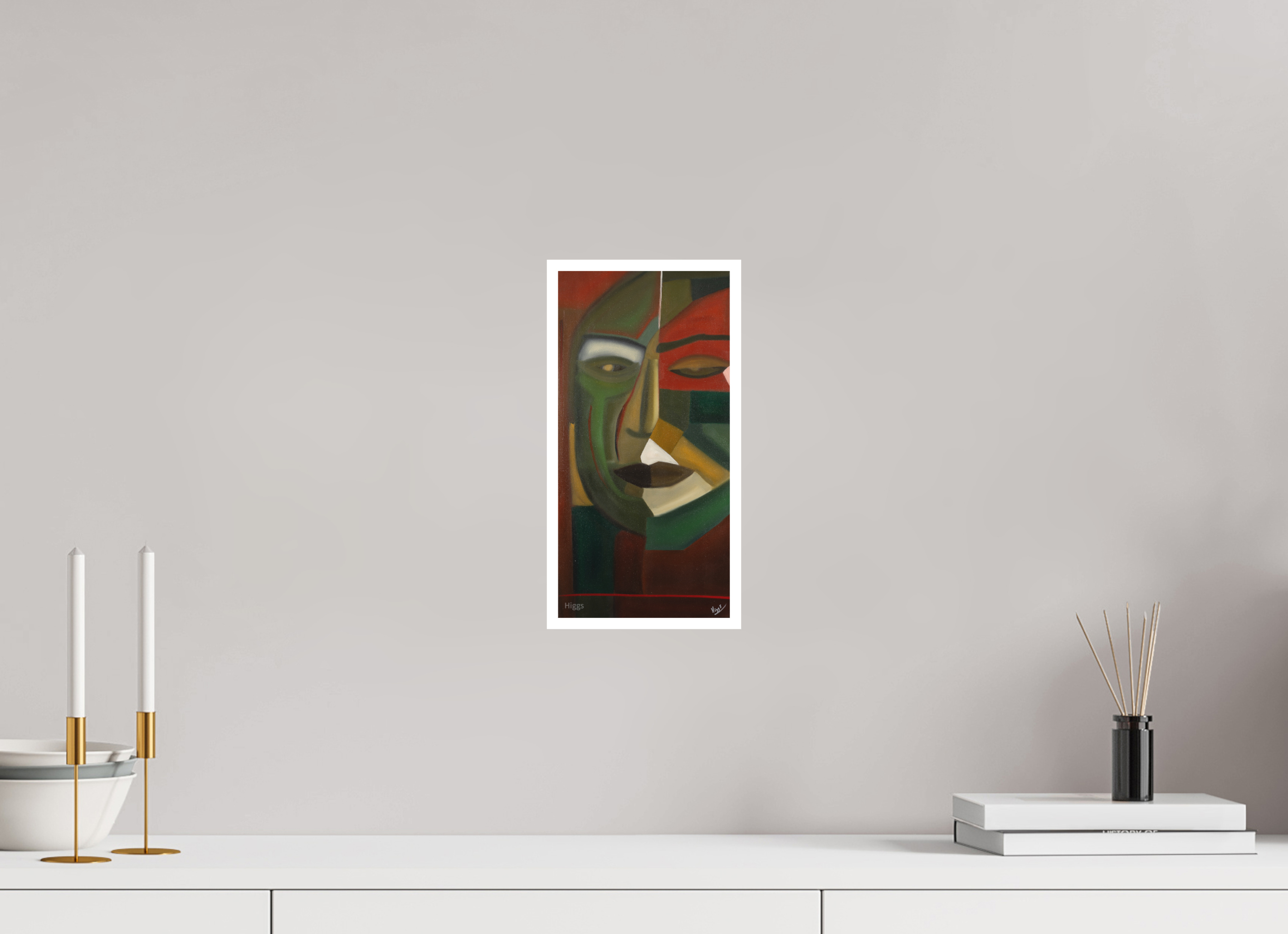 6 x 12.1″, Print option 1 King Fu Kenny's Big Face Buddha