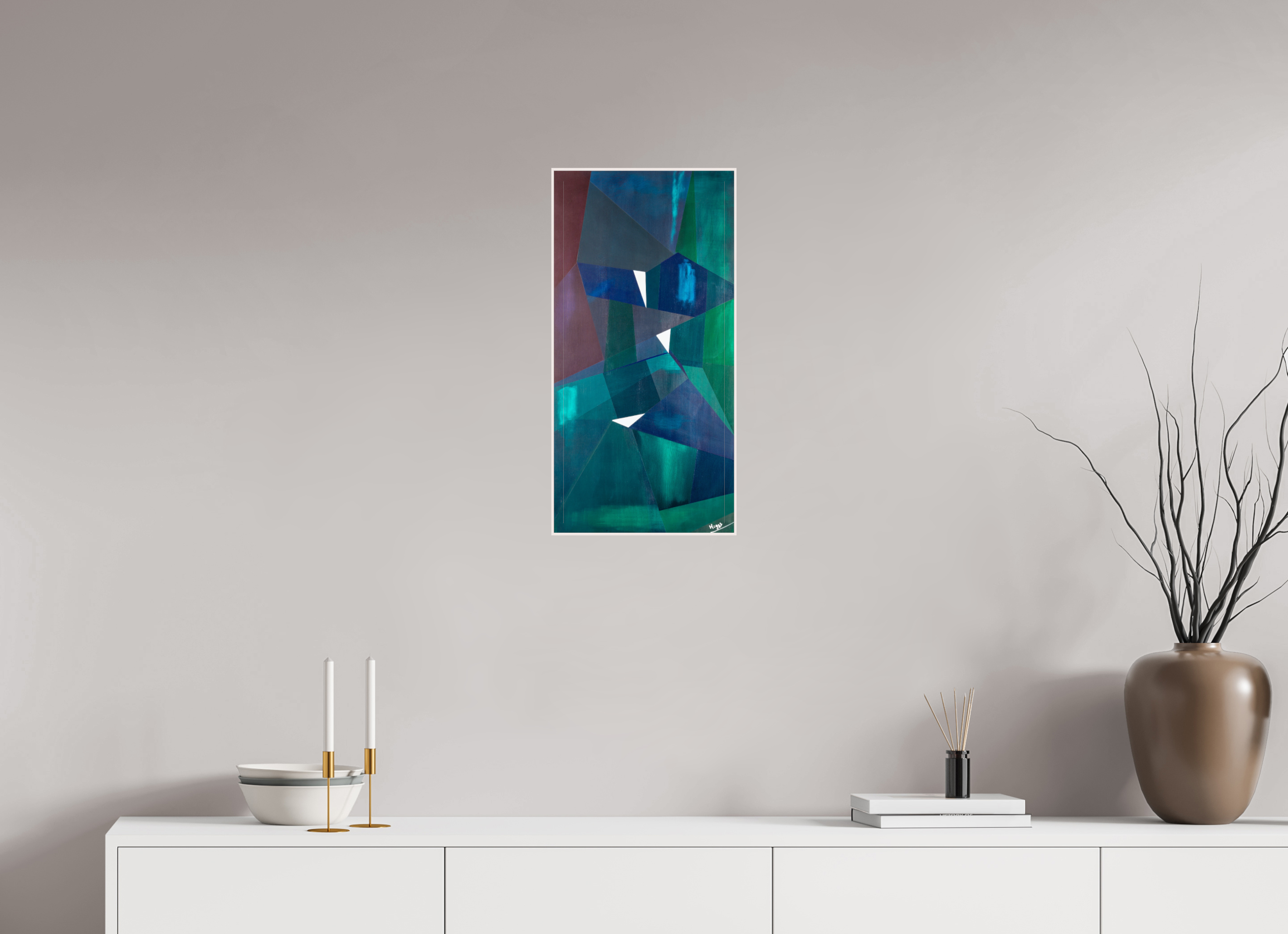 12 x 24.1″, wood Artbox Island Nights