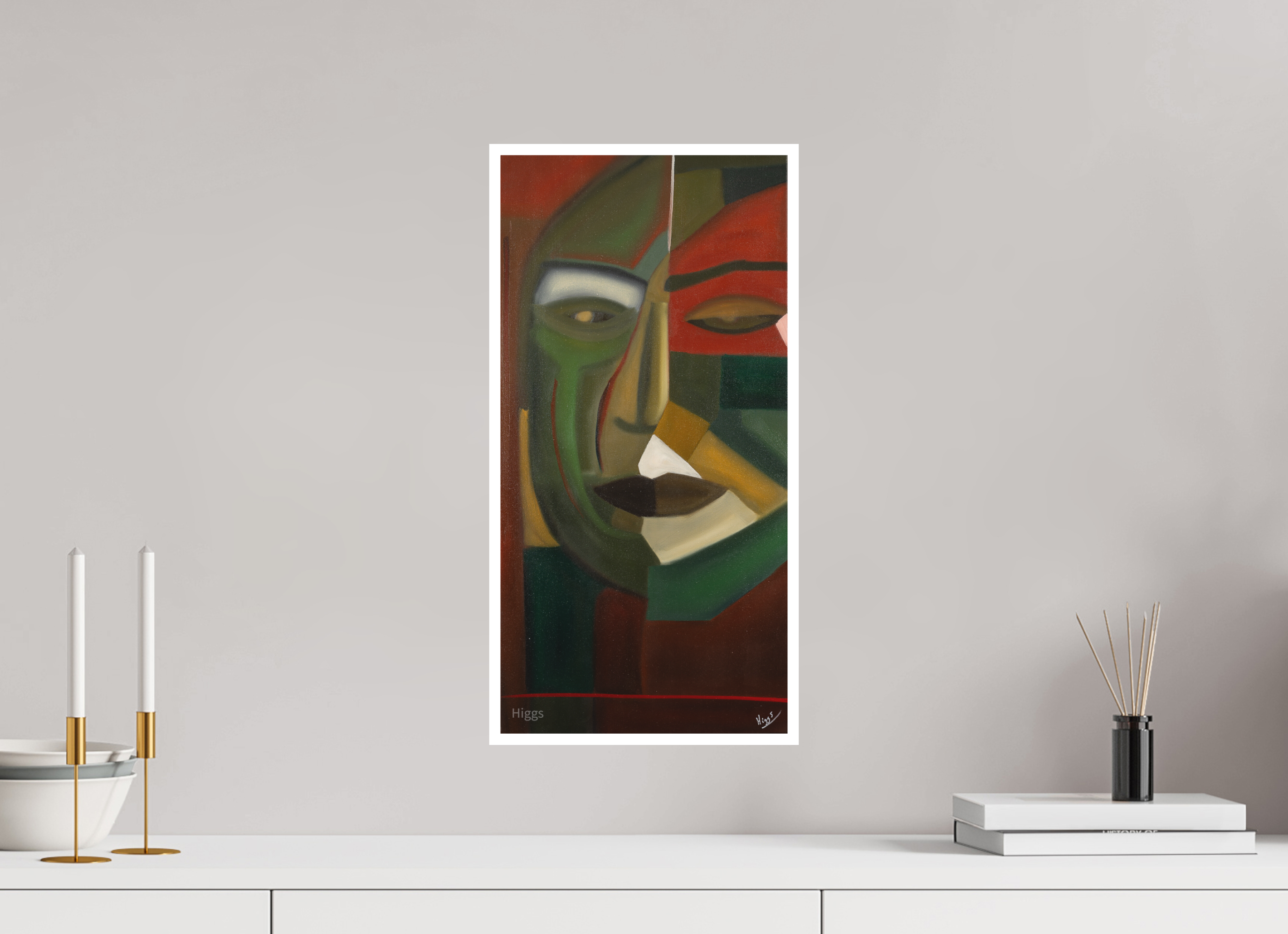 10 x 20.2″, Print option 1 King Fu Kenny's Big Face Buddha